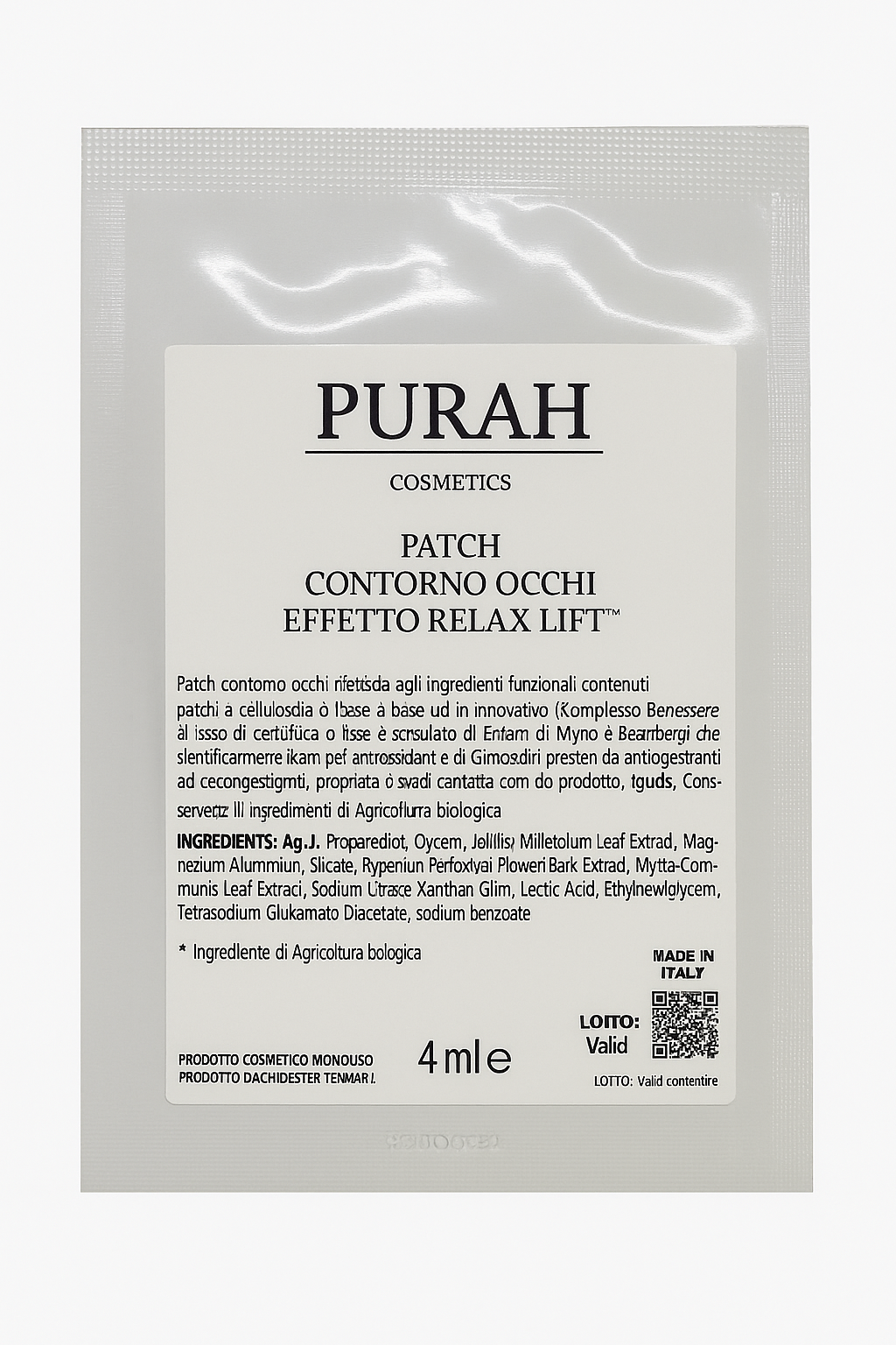 PATCH CONTORNO OCCHI EFFETTO RELAX